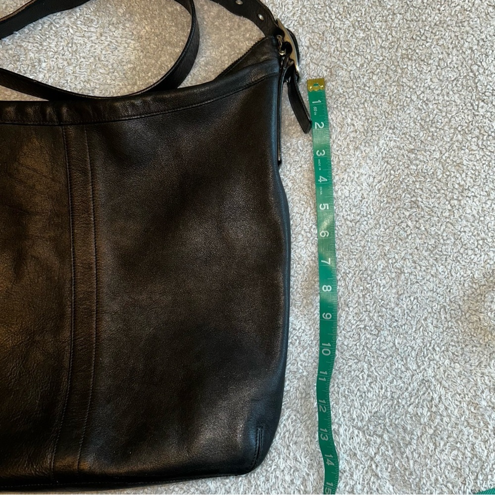 Coach Vintage Black Leather Satchel Bag - Picture 3 of 6